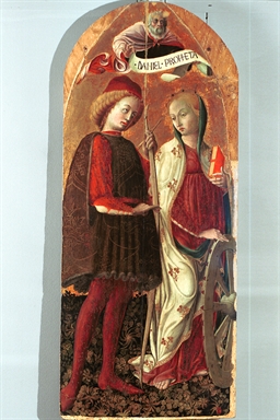 San Sebastiano, Santa Caterina d'Alessandria e il profeta Daniele